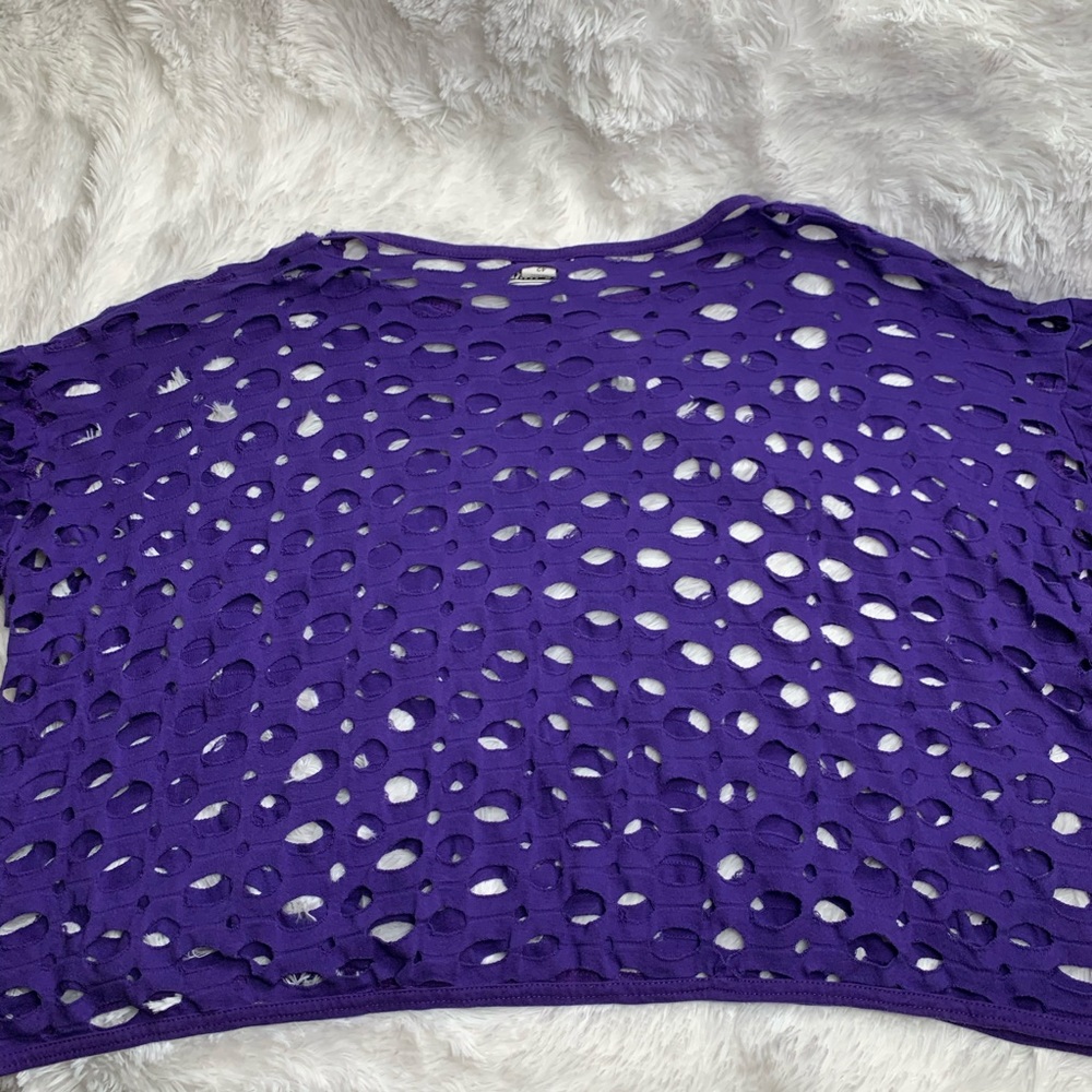 3/$15💥 2 Pc Bundle Live Wire purple Swimsuit Coverup Visor One Size - Picture 6 of 8
